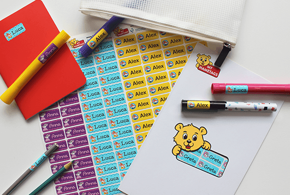 My Nametags Hello Kitty Colour Stickers labels for stationery